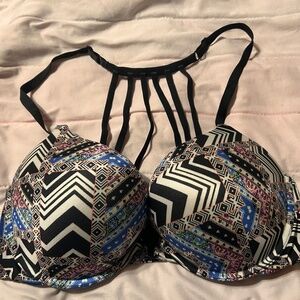 Victoria's Secret Bombshell Multi Color Push Up 38C Front Closure Bra